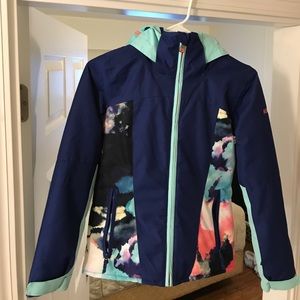 Roxy Winter Zip Up Jacket w/ Hood for Girls